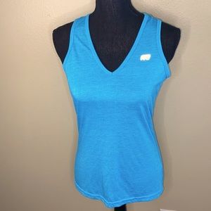 Marika tek Dry-Wik Performance Blue Athletic Workout Tank